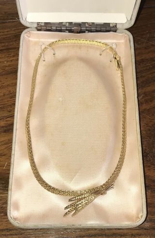 Vintage Gold Tone Necklace Marked Grosse & Germany 1964
