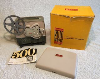 Vintage Kodak Brownie 500 8mm Film Movie Projector A5 With Case
