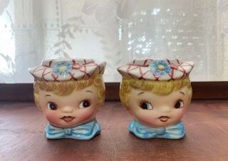 Vintage Lefton Little Miss Dainty Salt & Pepper Shakers Japan 439