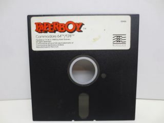Vintage Paperboy Floppy Game For Commodore 64 C64/128 Mindscape - Loose - 1984