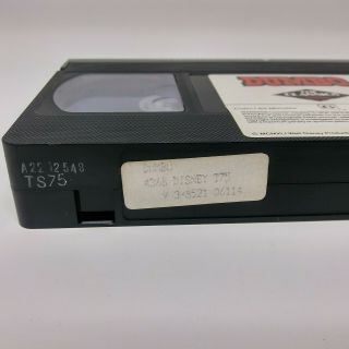 Vtg.  DUMBO Walt Disney Home Video 24v padded clamshell Black Diamond Classic VHS 3