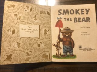 1955 Smokey the Bear a Little Golden Book 2