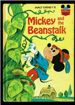 Mickey And The Beanstalk Disney Wonderful World Of Reading Large Hardcover Book
