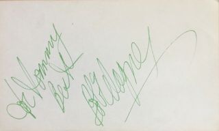 Vintage Robert Wagner Signed Index Card