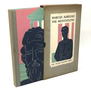 Vtg 1960s Marcus Aurelius The Meditations Peter Pauper Press Hc Slipcover