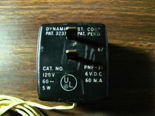 Vintage Radio Shack PNP - 37 Realistic 12 - 702 Power Supply 6 VDC 60mA Adaptor TV 2