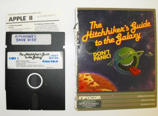 Vintage Apple Ii Software,  The Hitchhiker 