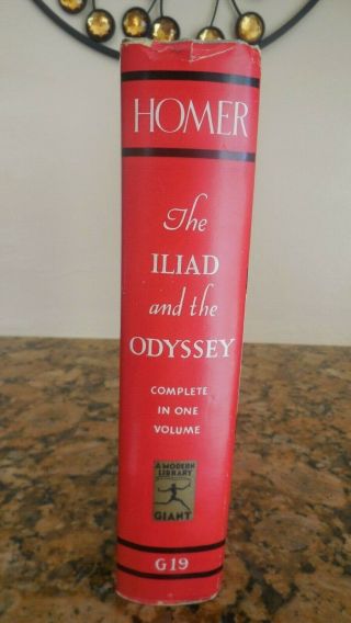 COMPLETE OF HOMER The Iliad and the Odyssey - Modern Library 1950 2