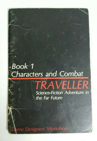 Traveller Book 1 Characters And Combat Vintage Gdw Gamebook - -