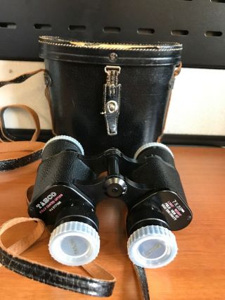 Vintage Tasco Japan 7x35mm 1000 Yds:358 Ft Binoculars W/ Carrying Case 217185