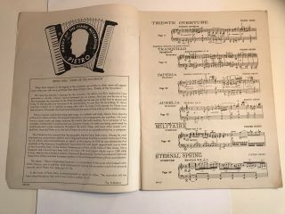 vtg Pietro Overtures 1952 Pietro Deiro Accordion Sheet Music 57 - Page Song Book 2
