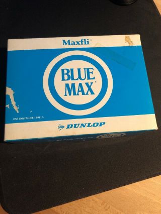 12 Vintage Dunlop Blue Max Maxfli Golf Balls One Dozen Nib