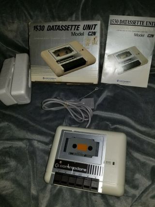 Vintage Commodore 64/128 Computer 1530 Datassette/cassette Unit Model C2n W/box