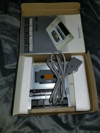 Vintage Commodore 64/128 Computer 1530 Datassette/Cassette Unit Model C2N w/Box 2