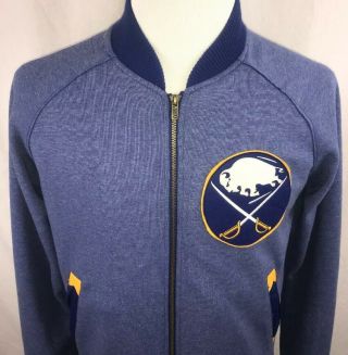 Men’s VTG NHL Buffalo Sabres Hockey Jacket Mitchell & Ness Medium Stitched EUC 3