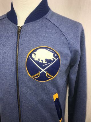Men’s VTG NHL Buffalo Sabres Hockey Jacket Mitchell & Ness Medium Stitched EUC 4