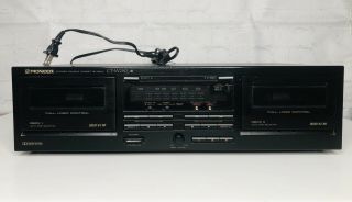 Vintage Pioneer Ct - W250r Double Stereo Cassette Deck