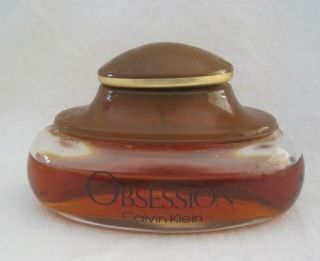 Vintage Calvin Kline Obsession Perfume 1/7 Oz York,  Bottle Made In France