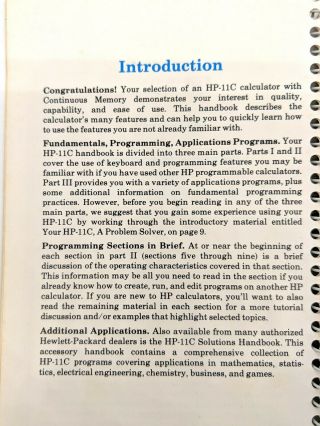 Hewlett Packard HP Scientific Calculator HP 11C & Case,  Great 5