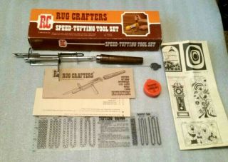 Vintage Rug Crafter Speed Tufting Tool Orig.  Box Instructions Gauge,  Shipsfree,