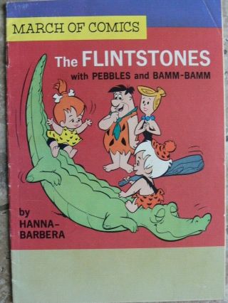 Vintage March Of Comics Book The Flintstones With Pebbles And Bamm - Bamm 1966