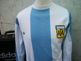 Vintage Adidas Argentina 1978 World Cup Shirt Final