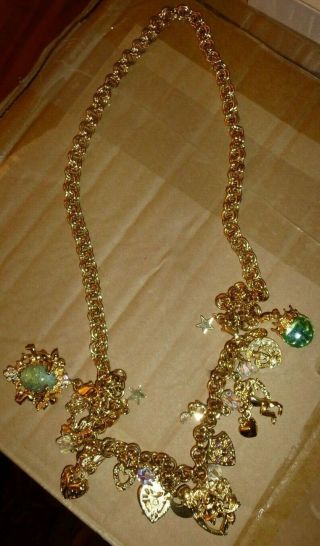 Vintage Kirks Folly Dream Angels,  Hearts,  Moon Face Necklace