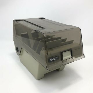 Vintage Tandy Floppy Disk File Holder Case Storage Box 5 1/4 " Tall Organizer