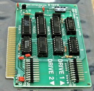 Vintage Apple Disk Ii 5 - 1/4 " Floppy Interface Card Model 650 - X104