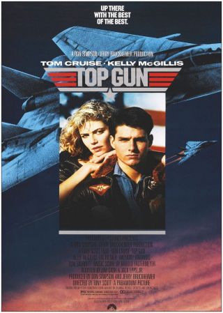 Top Gun Tom Cruise Vintage Classic Large Movie Poster Print A0 A1 A2 A3 A4 2