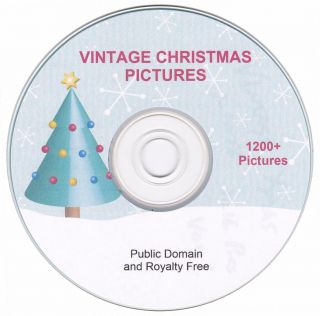 Vintage Christmas Images - 1200,  Images On Cd