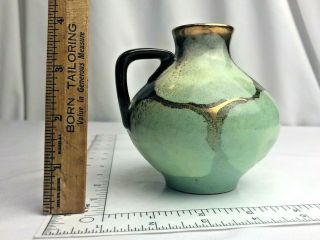 Vintage W Germany Art Pottery Fat Lava Vase Mid Century Crock Jug