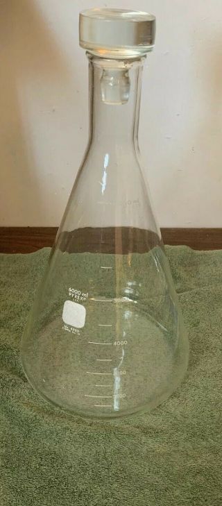 Vintage Pyrex Glass Chemistry Beaker 6000ml Large