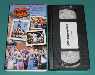 Vintage Wisconsin Circus World Historical Society Vhs Video History Kids Clowns