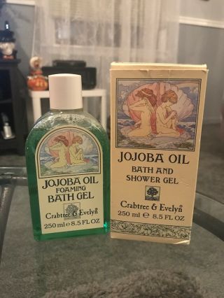 Vintage Crabtree & Evelyn Jojoba Oil Foaming Bath/shower Gel 8.  5oz.  Htf