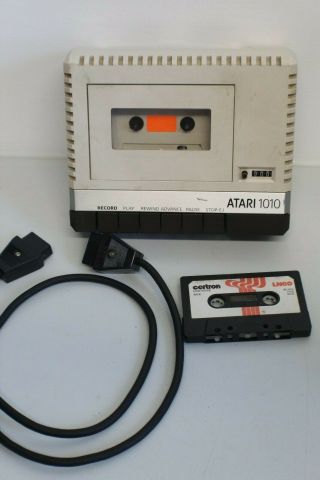 Atari 1010 Program Tape Recorder Cassette Vintage For 400/800/xl/xe