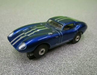 Vintage Aurora T - Jet Slot Car - Cobra Gt - Metallic Blue