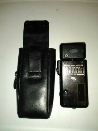 Vintage Minolta Flash Meter III Digital Light Meter in Case. 2