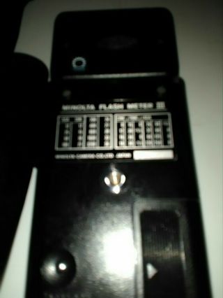 Vintage Minolta Flash Meter III Digital Light Meter in Case. 3
