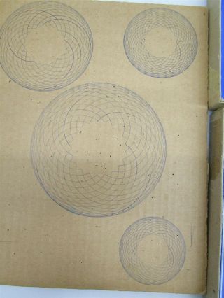 2 Vintage Kenner ' s Spirograph Drawing Designs & Different Shapes Games 3
