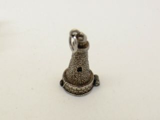 Vintage sterling silver lighthouse charm - opens. 2