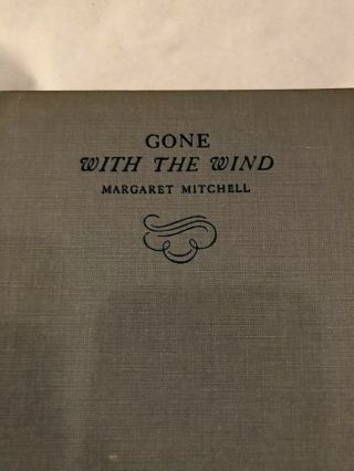 GONE WITH THE WIND Margaret Mitchell 1937 hardcover / Macmillan vintage 2