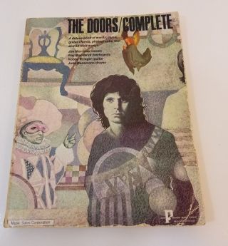 Vintage 1972 The Doors Complete - Classic Rock Guitar Chords Sheet Music Book
