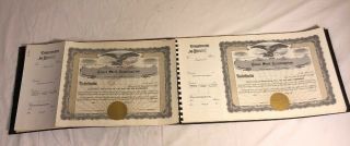 Vintage Blank Stock Certificate Book 50 Certificates Coast Steel Construction Mt