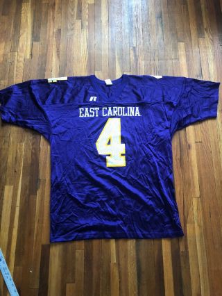 Vintage Russell Athletic East Carolina Pirates Football Jersey Purple Nylon,  Xxl