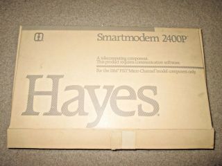 IBM PS/2 Hayes Smartmodem 2400P Internal Modem with Driver Disk and Docs 2