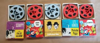 (5) 8mm Silent edition film, .  Home Movie Columbia Pictures 2