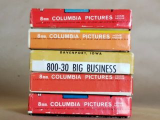 (5) 8mm Silent edition film, .  Home Movie Columbia Pictures 4