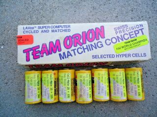 6 Vintage Matching Cell Team Orion Sanyo Rc Car Buggy Batteries Rc10 Tamiya