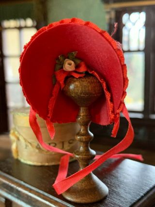 Artisan Miniature Dollhouse Vintage FABULOUS Victorian Silk Ladies Hat SUMMERLOT 5